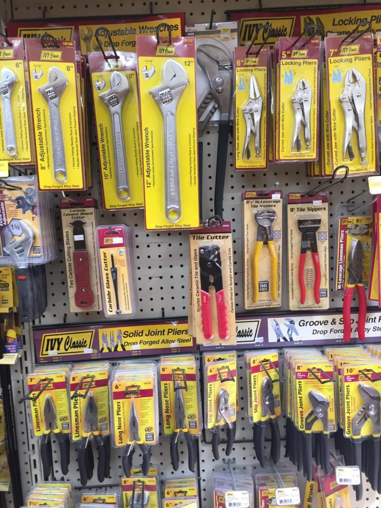 A shelf of tools
